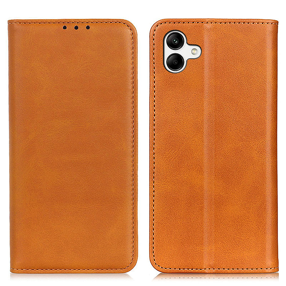 For Samsung Galaxy A05 4G Case Split Leather Cover Wallet Stand Cowhide Texture Phone Shell For Samsung Galaxy A05 4G Case Split Leather Cover Wallet Stand Cowhide Texture Phone Shell